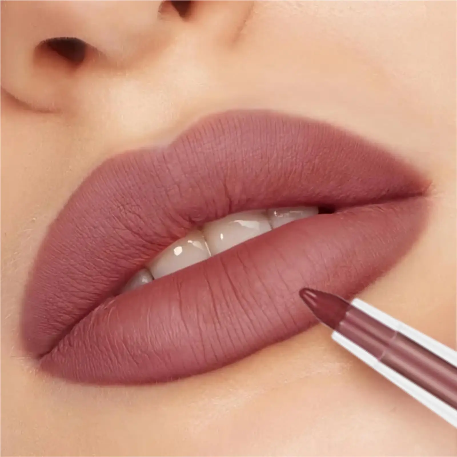 1PC Rich Pigmented, Waterproof, Silky, Durable, Non-stick Cup, Creamy Matte Lip Liner, Perfect for Date and Daily Use