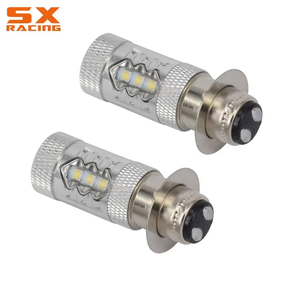 80w 2Pcs LED Headlight Bulb For Yamaha Big Bear Warrior Banshee Kodiak Grizzly Rhino TTR YFZ YFM 225 250 350 400 450 600 660 700