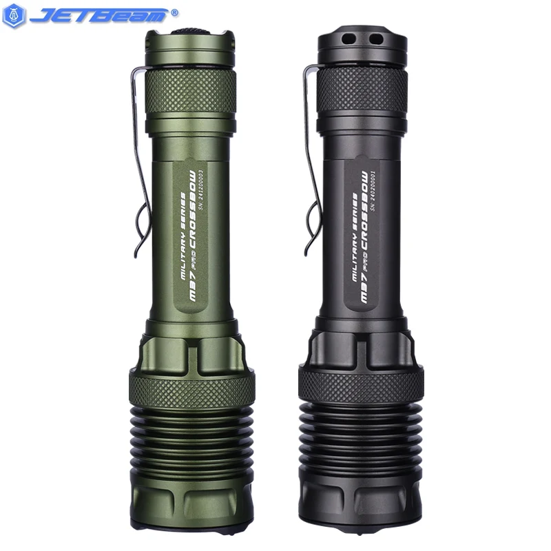 JETBEAM M37 PRO High Performance Tactical Flashlight 3700 Lumen Rechargeable 21700 5100mAh Battery High Powerfor Torch