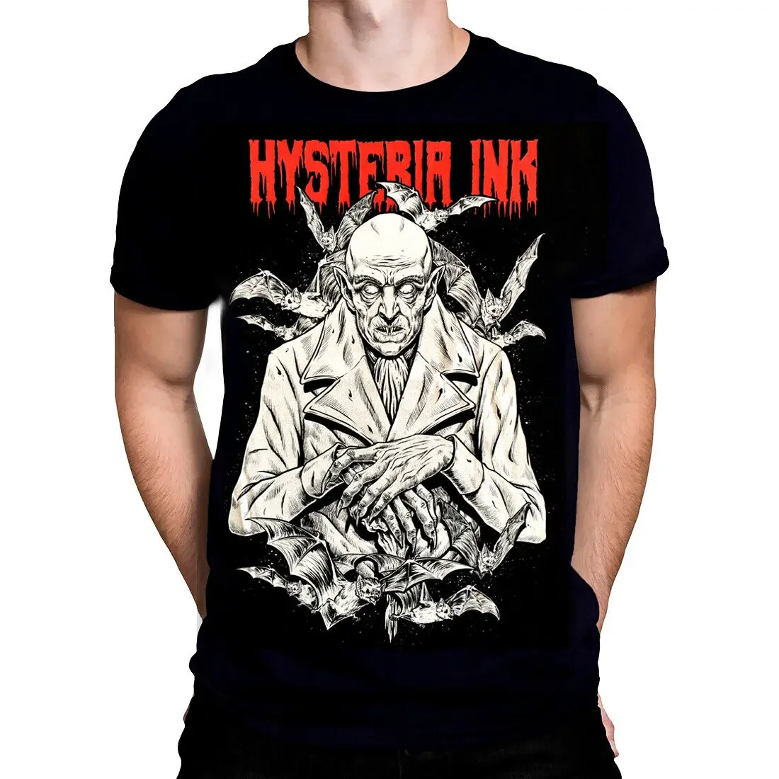 NOSFERATU Dark Art Men T Shirt Vampires Horror Bats