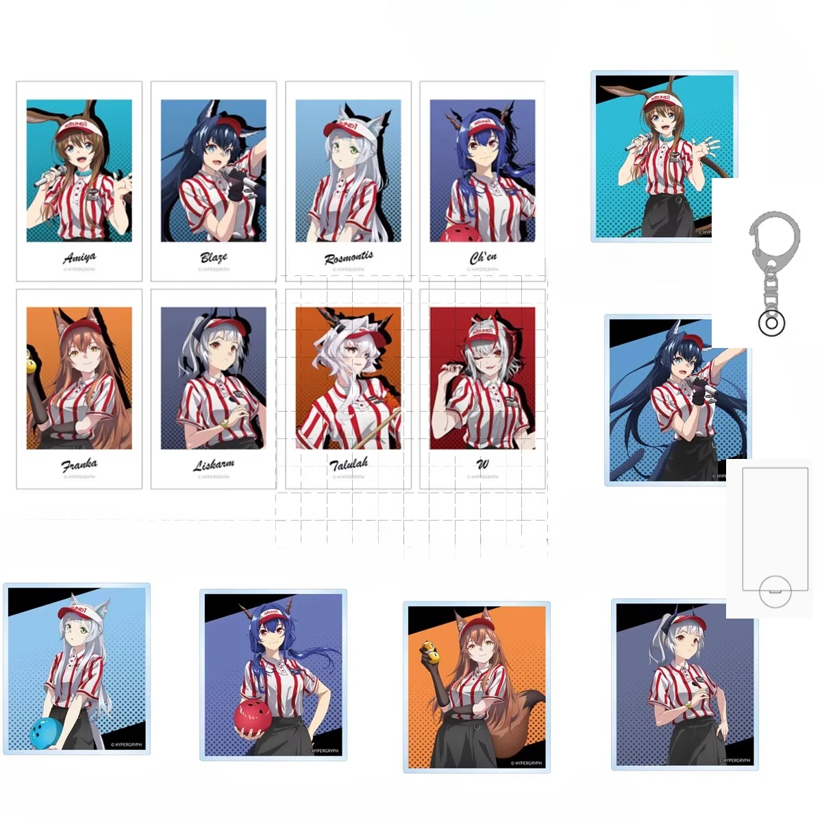 

Акриловая фигурка-подставка Game Arknights: Аниме-персонажи Амия, Талула, Лискарм, Франка, Росмонтис. Брелок-модель, игрушка для косплея, подарок.