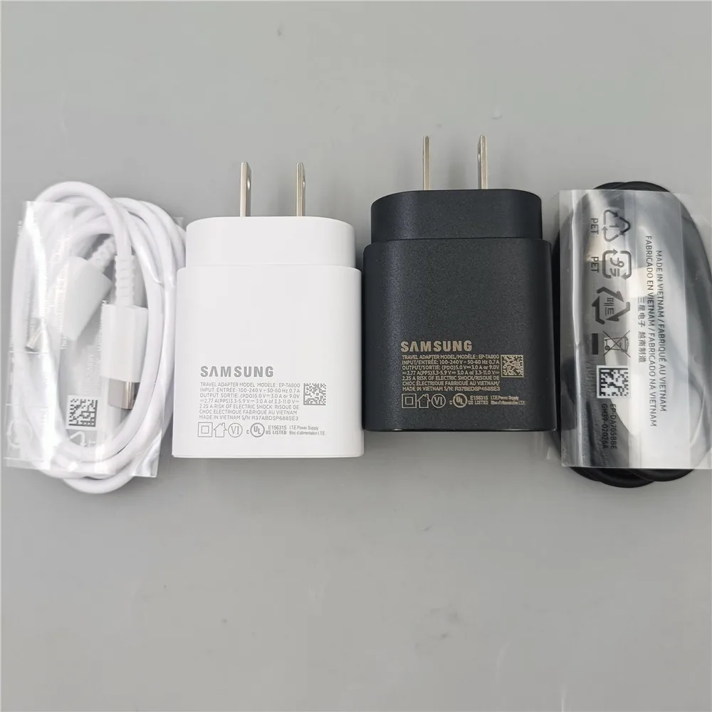 Samsung USB C Charger 25W Super Fast Charging Power Chargeur EU US UK Adapter For Galaxy S23 S22 S21 Plus FE A54 M54 Z Fold 5 4 - náhled 5