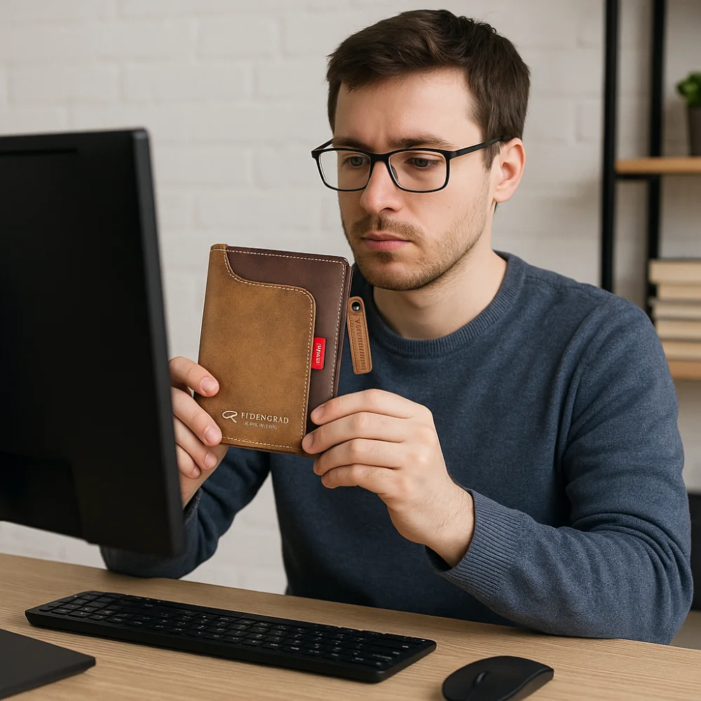 عالية الجودة الكلاسيكية الرجال محفظة قصيرة تتفاعل بولي Leather الجلود حامل بطاقة الائتمان سستة إغلاق بلون الذكور محافظ ثنائية الطي هدية