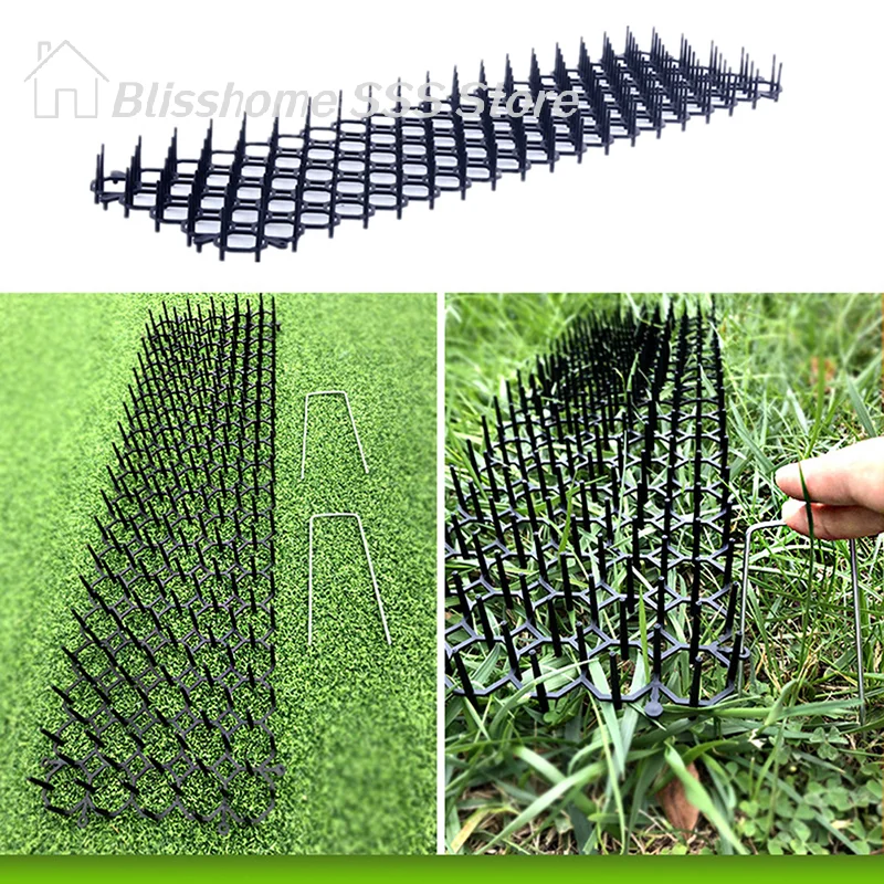 【S】Garden Cat Scat Mat Anti Cat Dog Repellent Mat Deterrent Spike Mat Garden Supply
