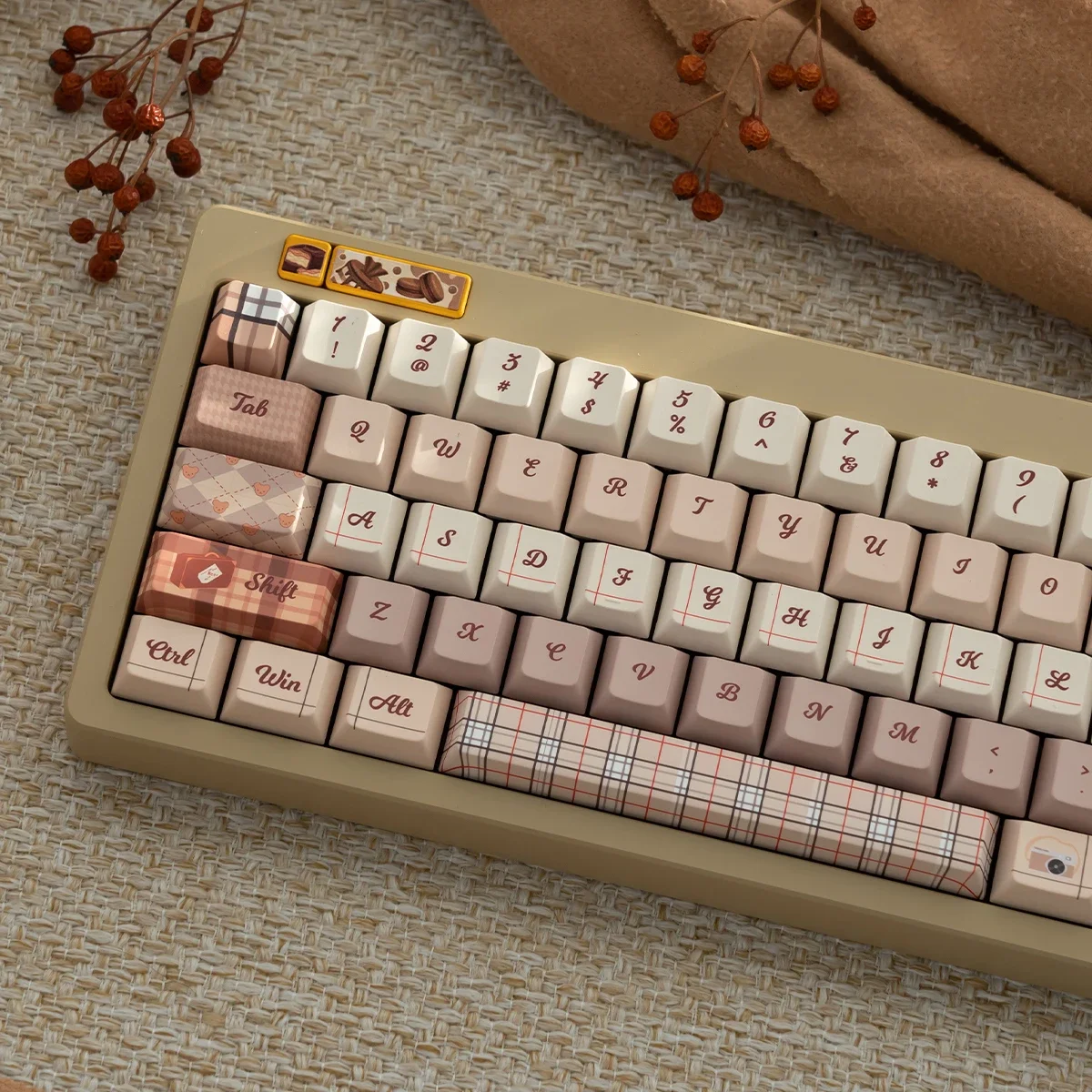 

Autumn British mechanical keyboard keycaps full set of PBT sublimation original height