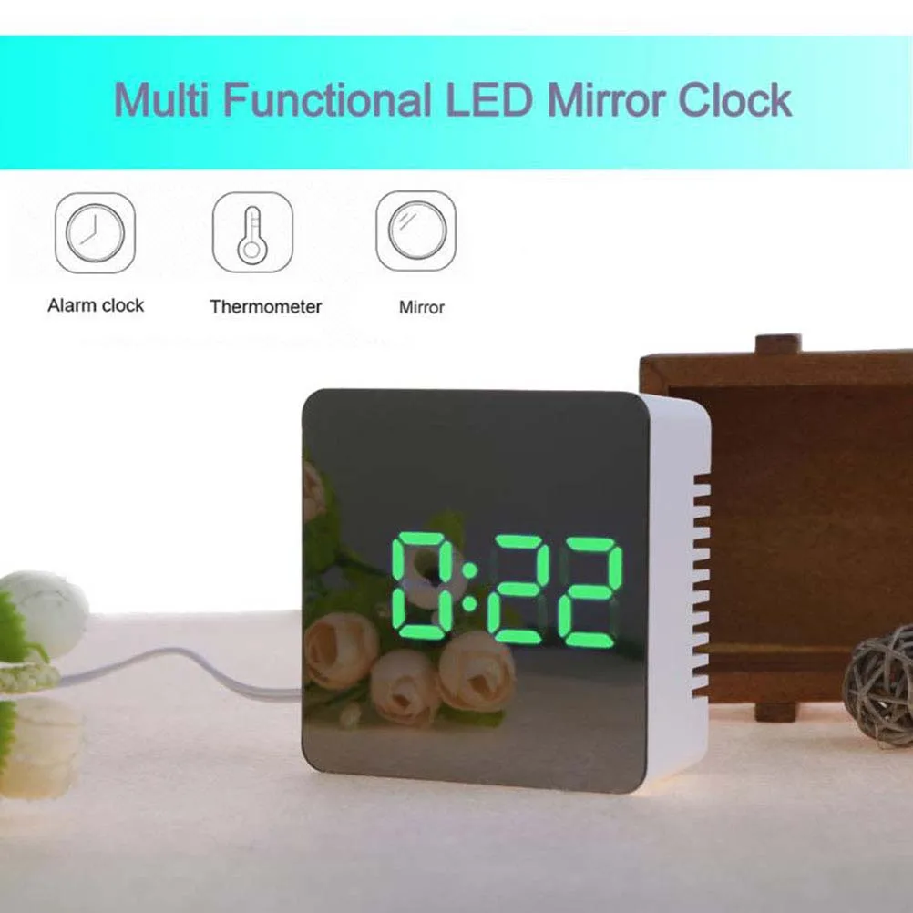 

alarm clock mirror clock digital clock clock with temperature led clock