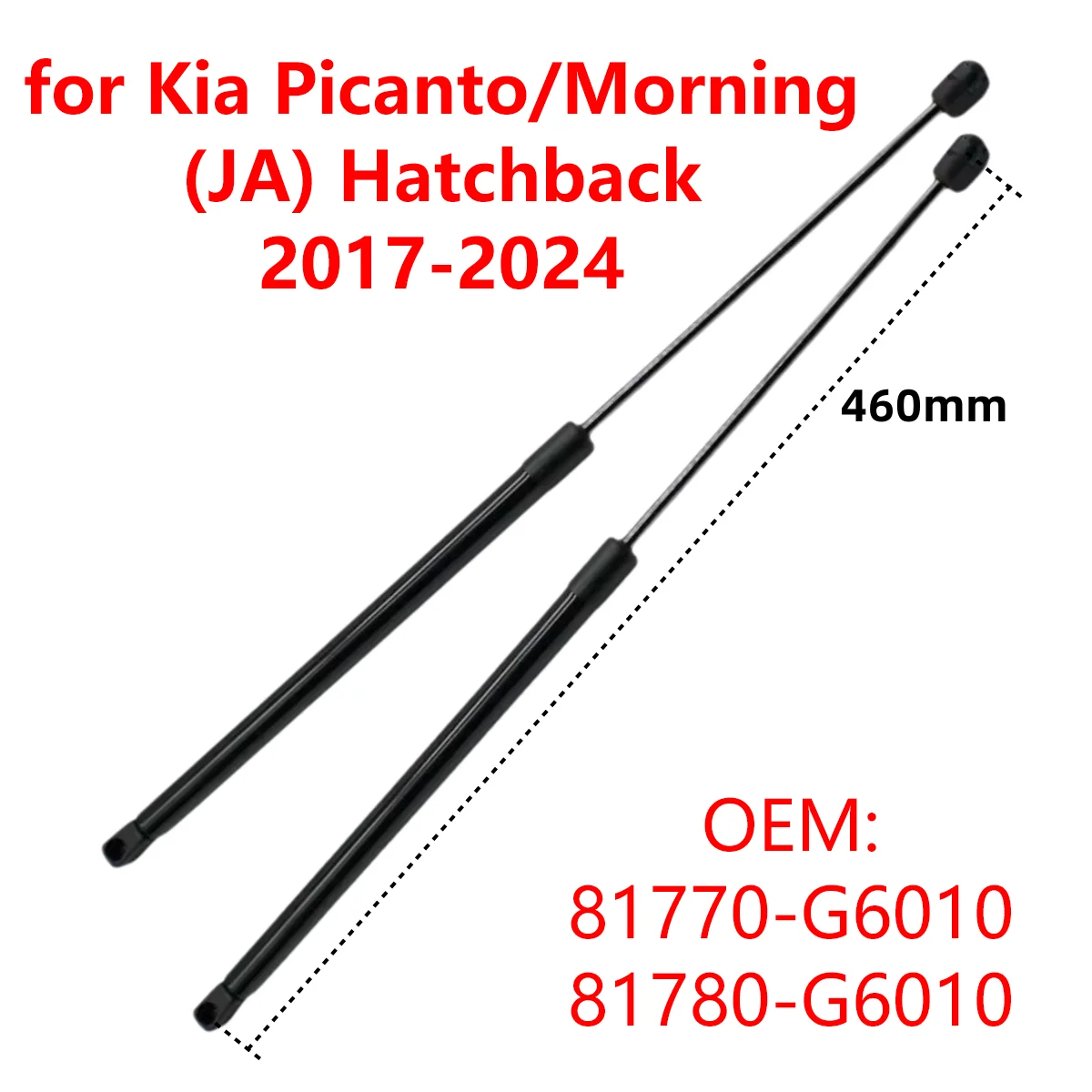 ด้านหลังรถด้านหลัง Tailgate BOOT แก๊ส Strut Damper Shocks Lift สนับสนุนบาร์ 81770G6010 สําหรับ Kia Picanto/Morning JA Hatchback 2017-
