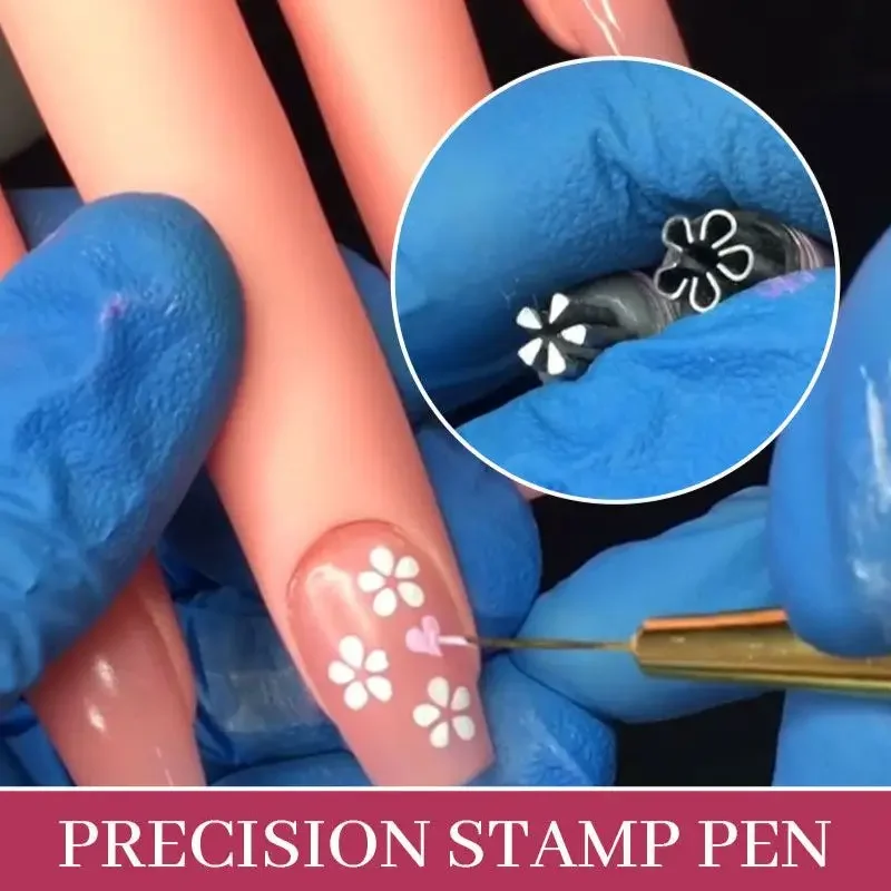 New Nail Art Stamp Pen 6PCS Nail Art Stamp Pen Set Simple Design Nail Art Pen Set Nail Graffiti Nail Art Dotting Tools