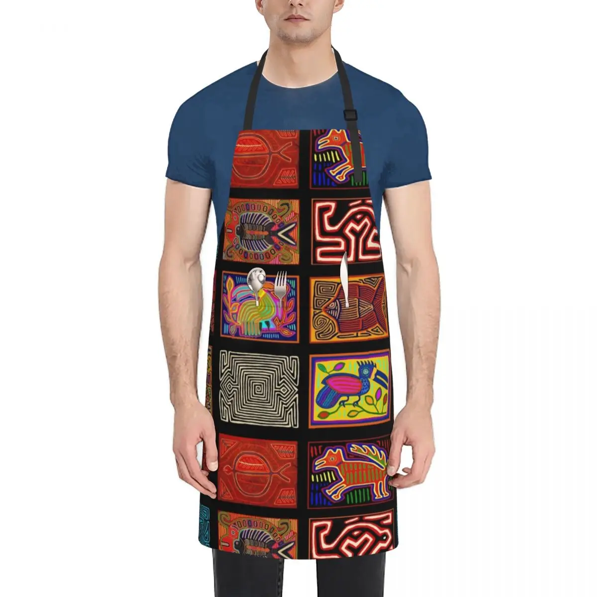 

San Blas Islands Collage Apron Women's Kitchen Kitchen Supplies Apron