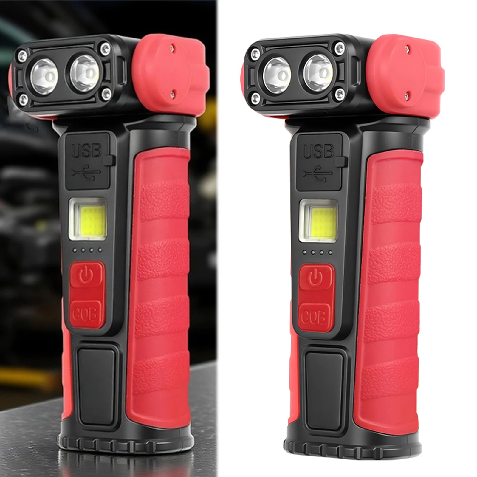 

Вращающийся рабочий фонарь, перезаряжаемый фонарик, фонарь для обслуживания, рождественские подарки для мужчин, рабочий фонарь