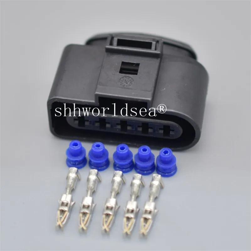 1Set 5 Pin 3.5mm 1J0973725 Auto Ignition Coil Plug Sensor Connector Waterproof Female or male Sockets 4D0973725 For VW Audi