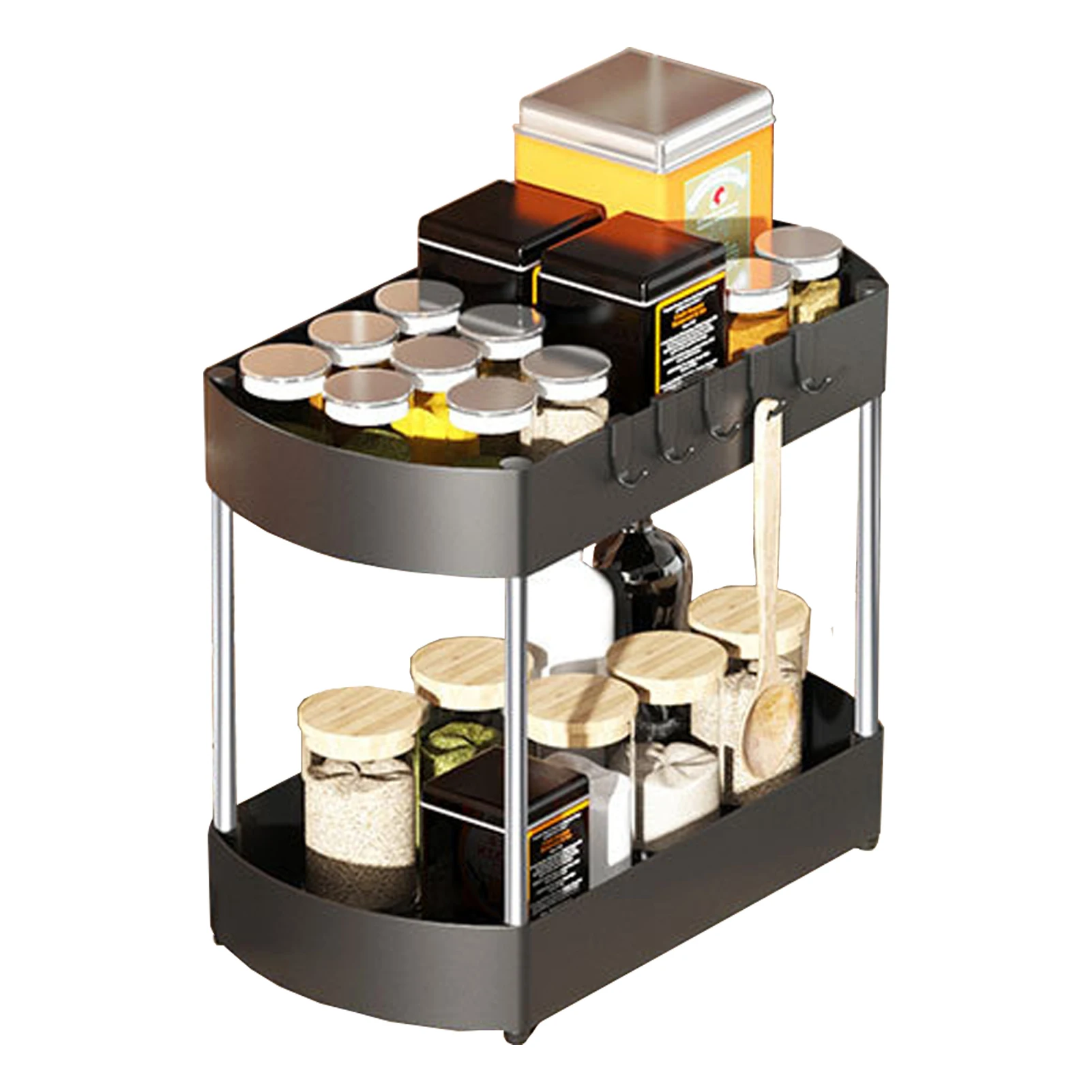 Kitchen Tools Seasoning Rack Multifunctional Spice Storage Holder Kitchen Gadgets Organizer Supplies Container