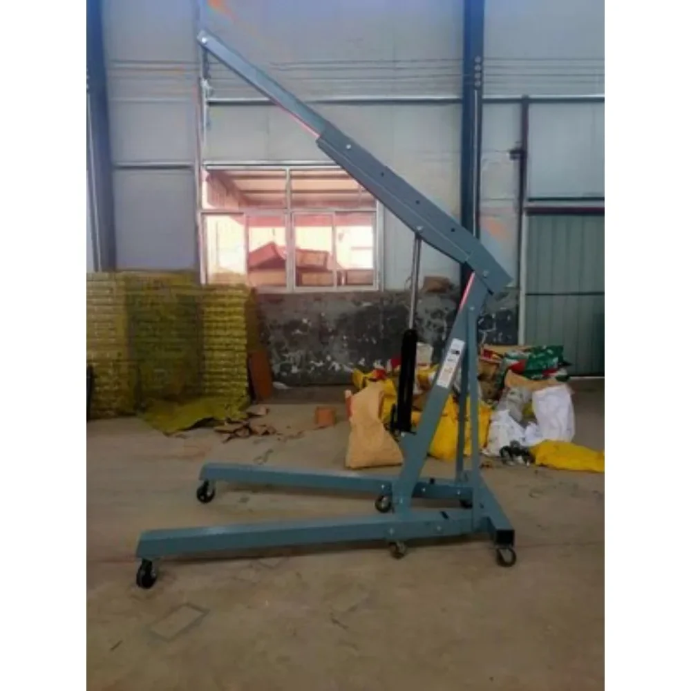 Folding small crane hydraulic car engine hanger engine lifting mobile crane