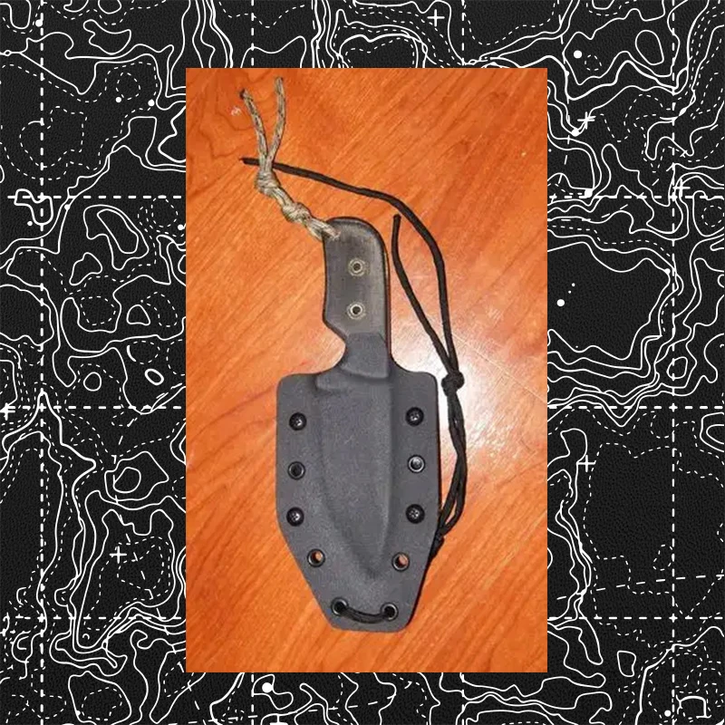 8 Sizes Black Contour Line Pattern KYDEX Thermoform Board Plate Thermoplastic Sheet For Knife Scabbard Sheath Holsters Making
