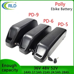 36V 48V 52V EBike Battery 14Ah 17.5Ah 21Ah 24.5Ah 28Ah Polly For 750W 1000W 1500W 2000W down tube fat tire electric bike battery