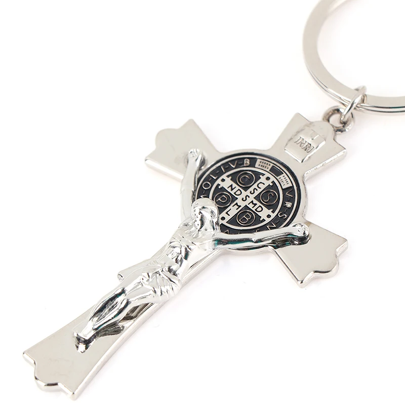 Jesus Cross Keychains Christian Religious Beliefs Key Chain Jewelry Gift Bag Charm Car Keyring Home Worship Supplies Souvenir