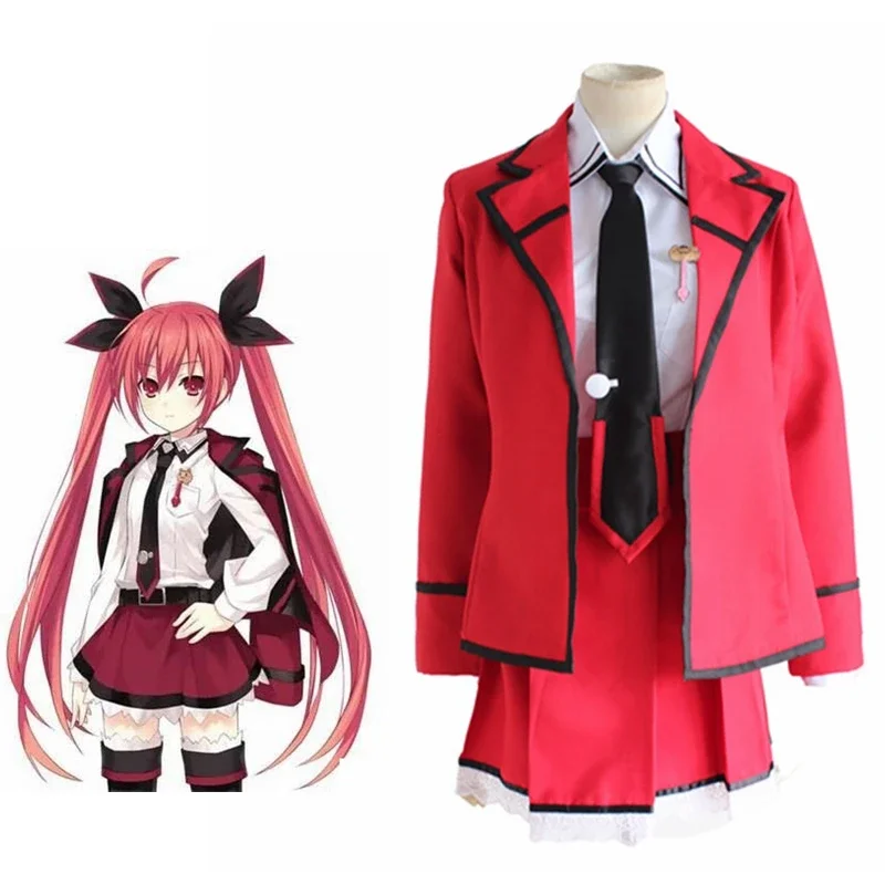 

Unisex Anime JK Cos DATE A LIVE Kotori Itsuka Cosplay Costumes Student Uniform Dress Sets