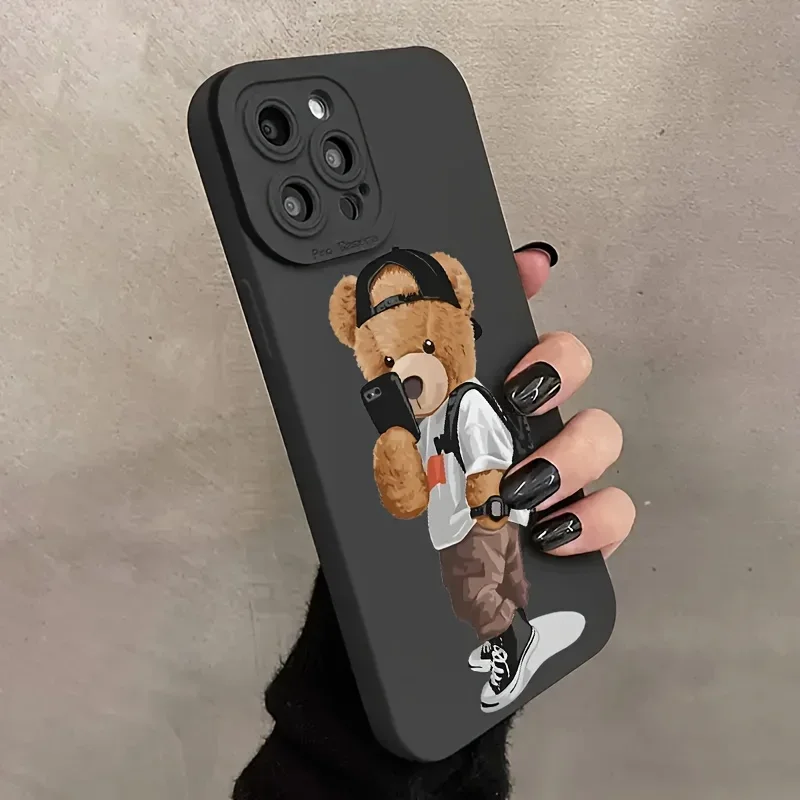 حافظة لهاتف آيفون 17 16 15 14 13 12 11 Plus Pro Max غطاء خلفي من السيليكون #5