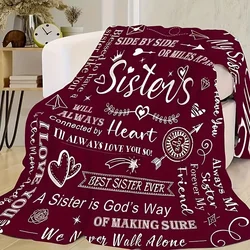 1pc Soft Cozy Purple Flannel Blanket Luxurious Sister Gift, Birthday Present Christmas Gift Idea Companion for Chilly Nights