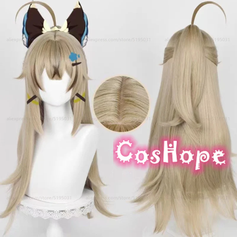 Kirara Cosplay Wig 75cm Long Light Linen Wig Cosplay Anime Cosplay Wigs Heat Resistant Synthetic Wigs