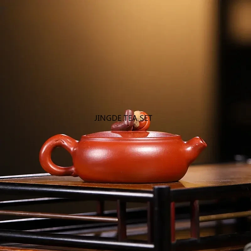 

90ml Yixing small capacity purple clay teapot original ore Dahongpao mud handmade teapot