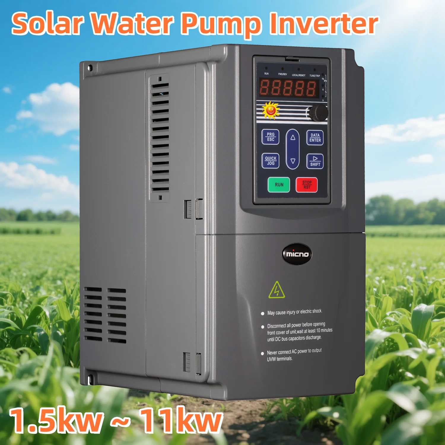 

Solar Water Pump Inverter Motor Speed Controller 220V 380V DC to AC Variable Frequency Driver MPPT Agricultural Irrigation