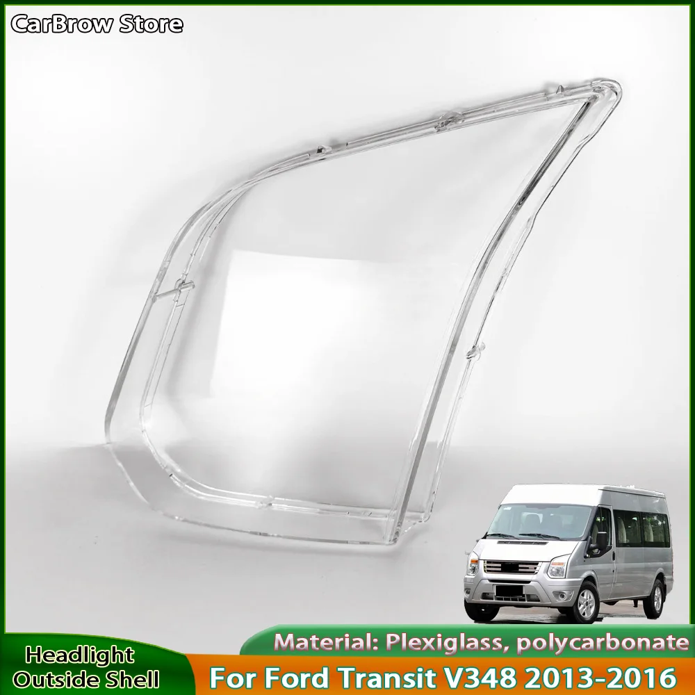 

Headlight Shell Lamp Shade Plexiglass For Ford Transit V348 2013 2014 2015 2016 Front Headlamp Cover Transparent Lampshade