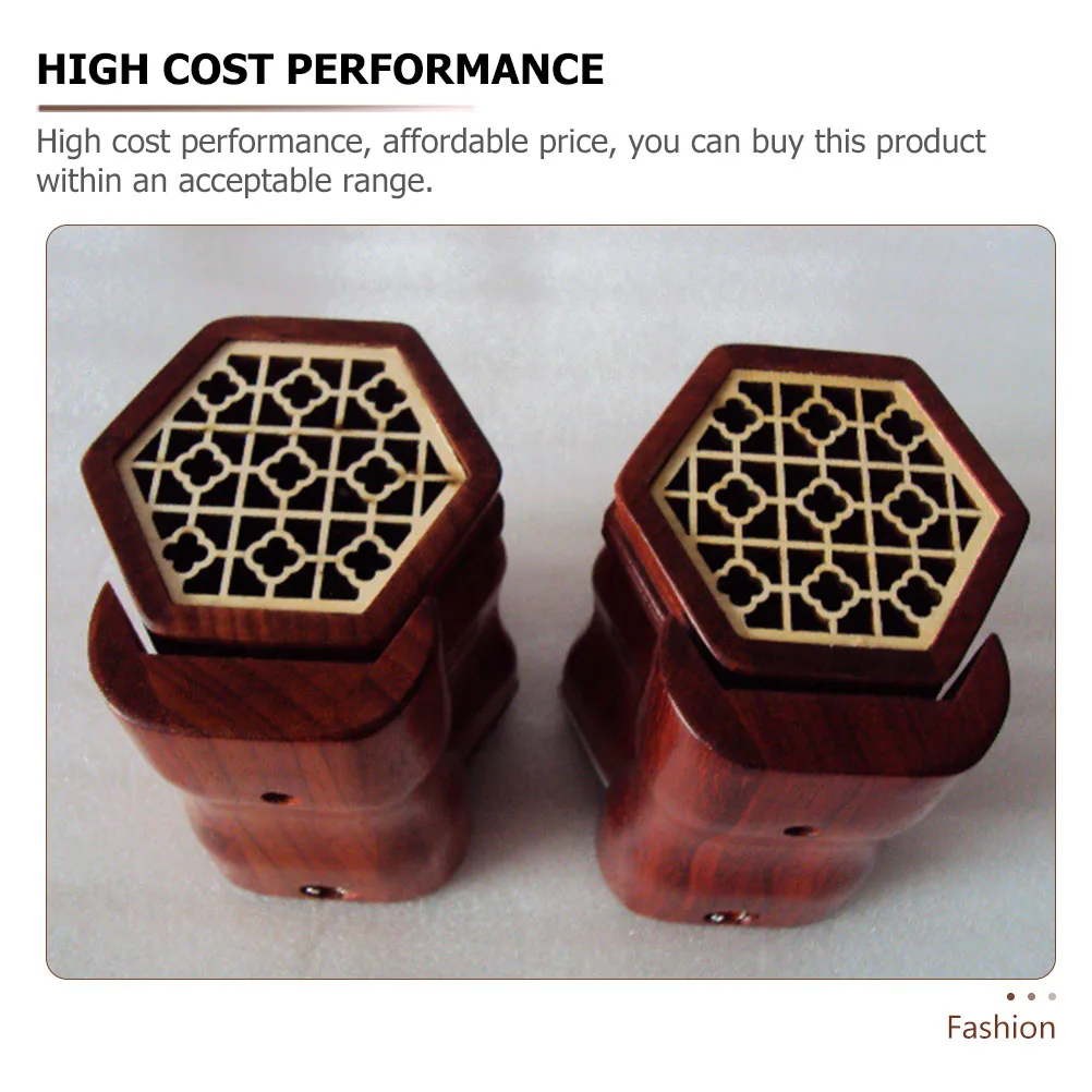 

2Pcs Erhu Accessories Professional Sound Windows Durable Hexagonal Wooden Instrument Windows for Clear