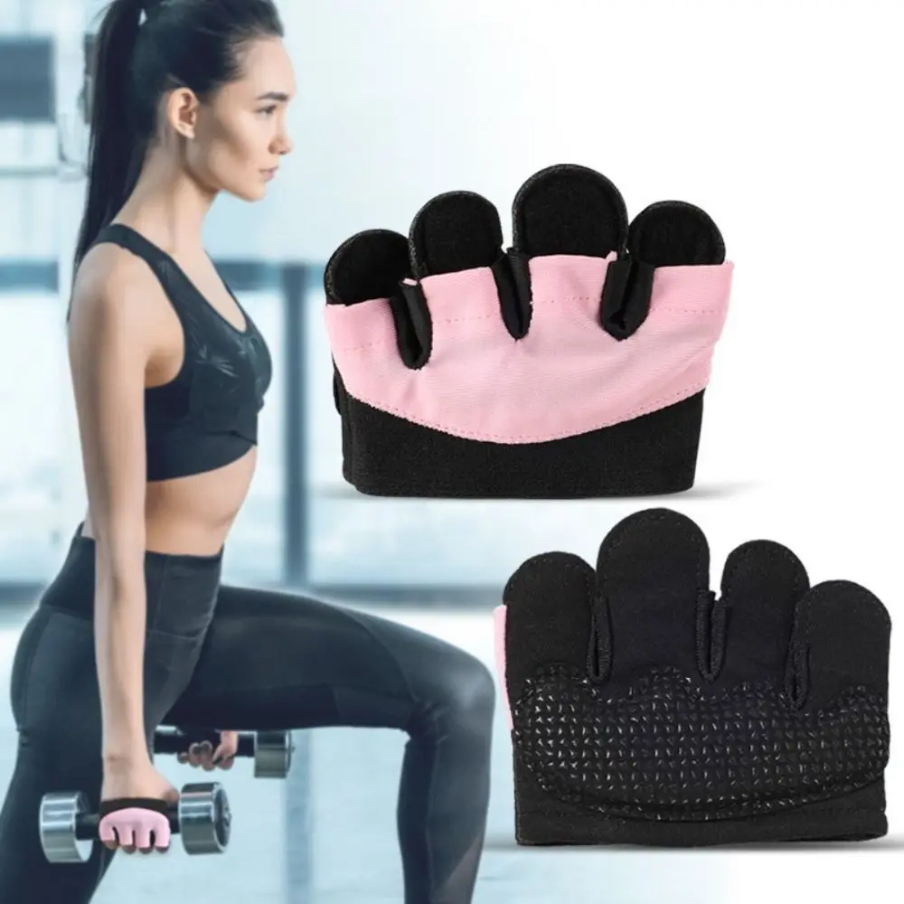 Gym Gloves Fitness Weight Lifting Sports Gloves Thickened Palm Pad Shockproof Non-Slip Half Finger Hand Protector for Men Women