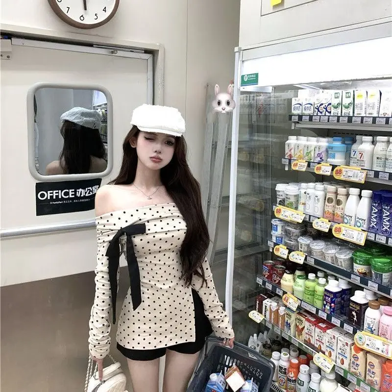 T-shirt à manches longues femme coton femme printemps-été résistant au soleil minceur sculpté Preppy vacances urbaines volants réglables