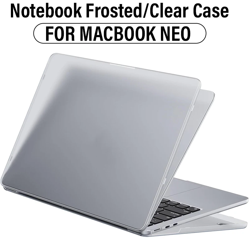 Frosted/Clear Laptop Case for Macbook Neo 2026 Hard PC Transparent Shockproof Protection Shell For Macbook Neo Cover