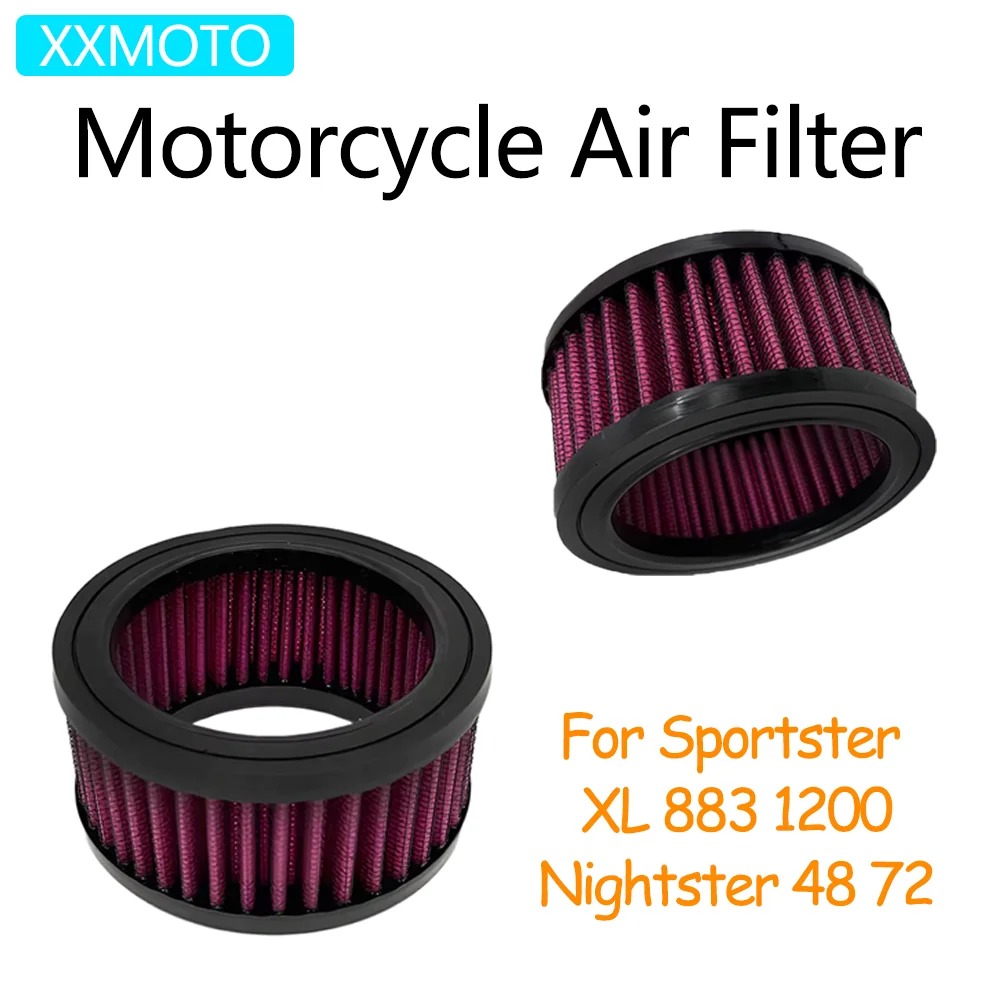 

For Harley XL883 XL1200 48 XL 883 1200 Sportster Nightster High Flow Replacement Motorcycle Air Filter Intake Cleaner System