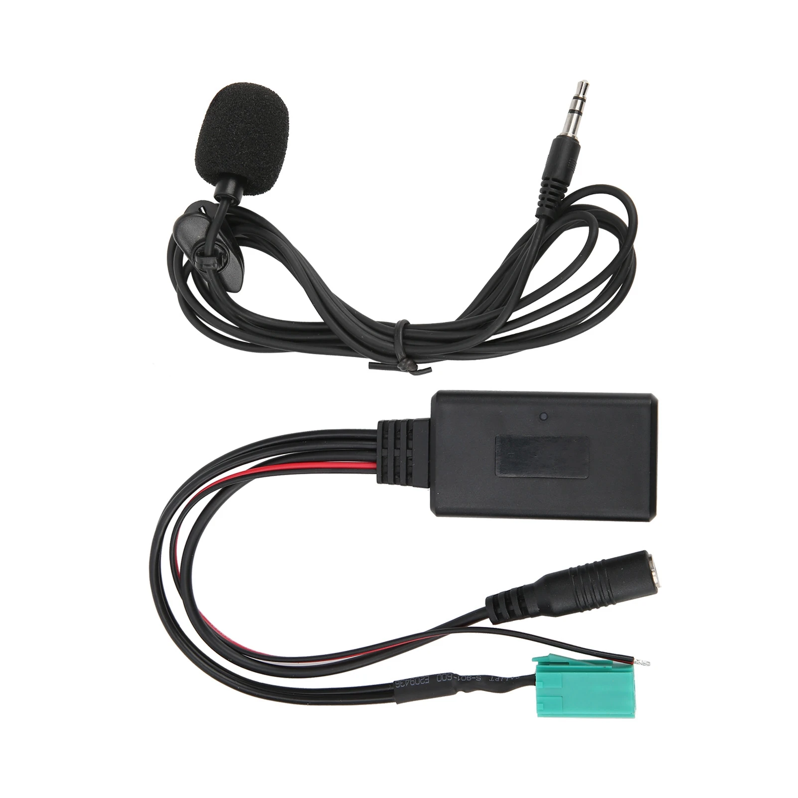 Microphone Adapter Auxiliary Audio Wire Plug and Play Replacement for Clio/Espace/Kangoo/Megane