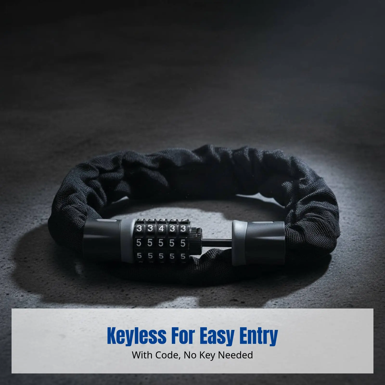 

Combination Chain Lock, Anti-Theft Iron Chain, Electric Bike, Motorcycle, Tricycle, Bike Security