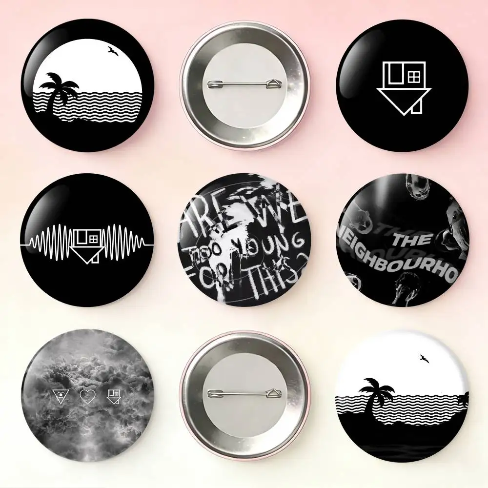 N-Neighbourhood I Love You Laser Badge Creative Pins Brooch for Bag Clothes Hat Decor Gifts Fans Collect