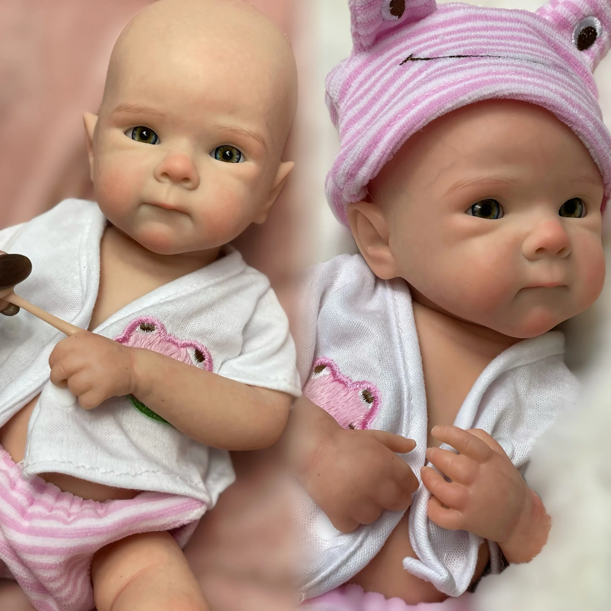 33CM Lovely Girl Bettie Whole Body Soft Solid Silicone Reborn Doll Painted/Unpainted Reborn Baby Doll Toys Corpo De Silicone