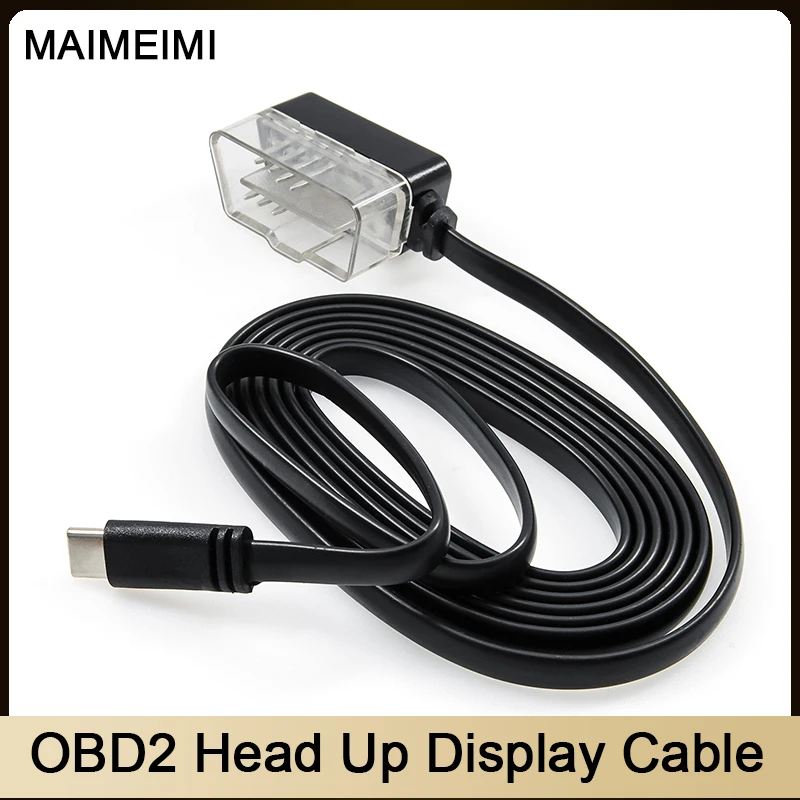 Car HUD OBD2 Cable For P24 Head Up display Type-C Connecting Cable OBD2 Adapter Driving recorder Cable Automobile Accessories