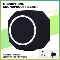 Filtro Pop para parabrisas de micrófono con soporte para micrófono y soporte para teléfono, protector de grabación, bola de aislamiento de micrófono, espuma absorbente de sonido