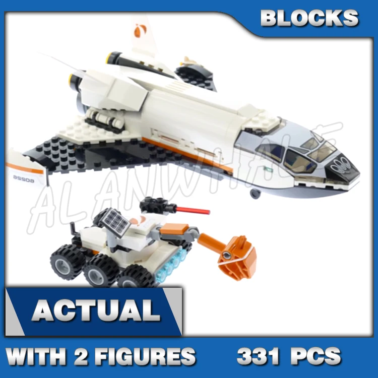 

331pcs City Space Mars Research Shuttle Rover Helidrone Storage Drone 11385 Building Blocks Set Bricks Compatible with Model