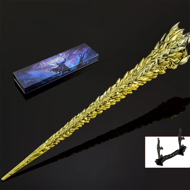 30cm Ring ER Game Melee Greatsword Model Dragon King's Cragblade with Gifts Box Tabletop Ornaments Katana Gifts Collections