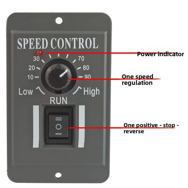 PWM DC Motor Speed Controller 12V 24V 48V DC Geared Motor Speed Regulator 6A