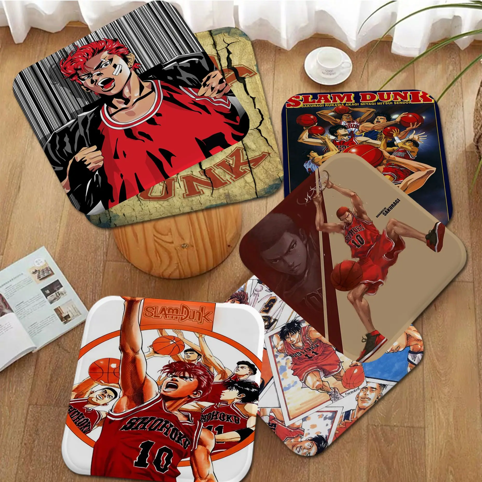 

Anime SLAM DUNK Modern Minimalist Style Seat Cushion Office Dining Stool Pad Sponge Sofa Mat Non-Slip Cushions Home Decor