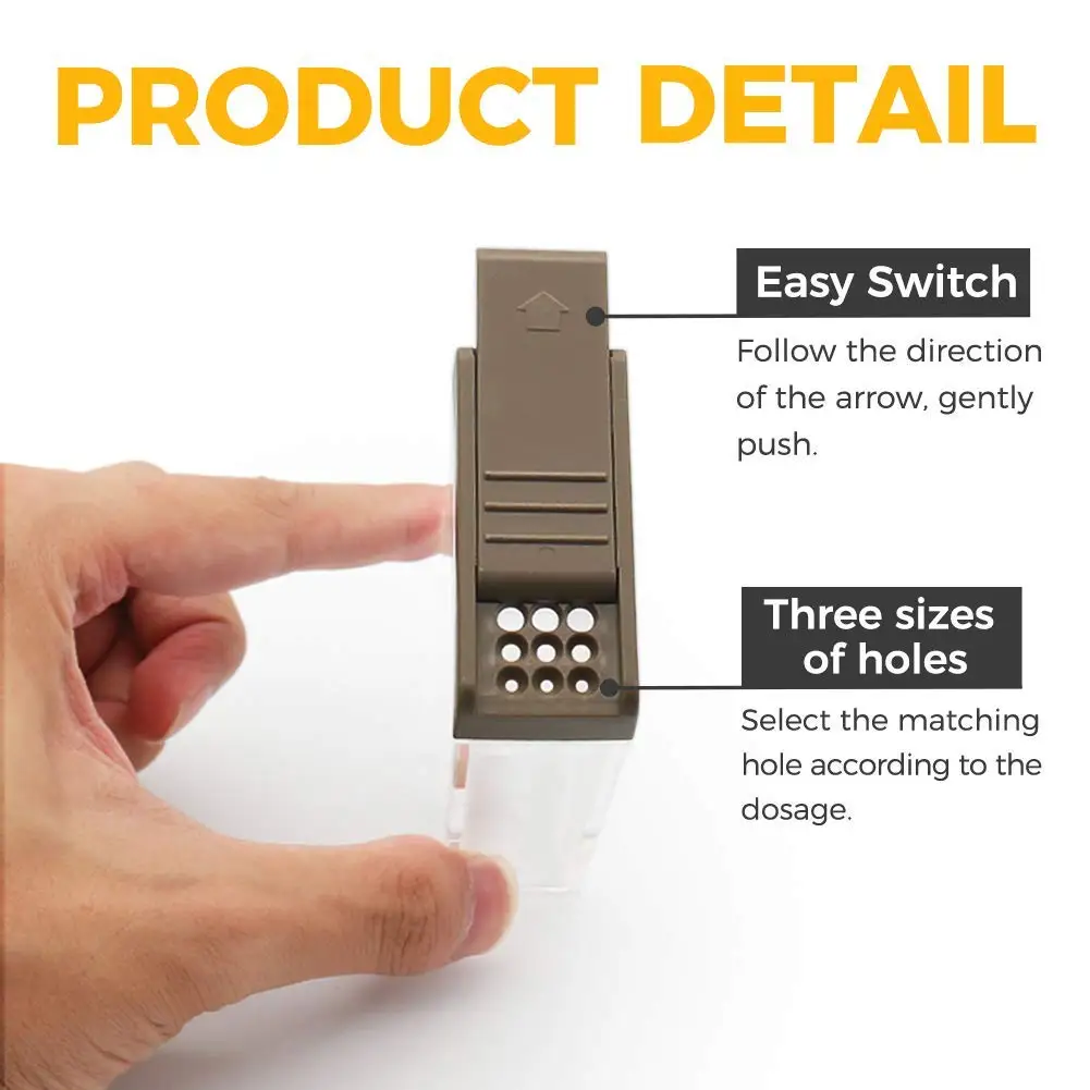 المطبخ التوابل جرة التوابل صندوق تخزين زجاجة الجرار شفافة مسحوق الملح أداة #5