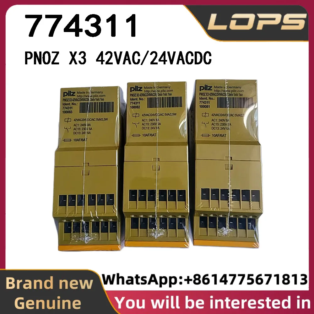 PNOZ X3 42VAC/24VACDC Pilz 774311 safety relay, brand new original genuine, large quantity in stock, welcome to inquire