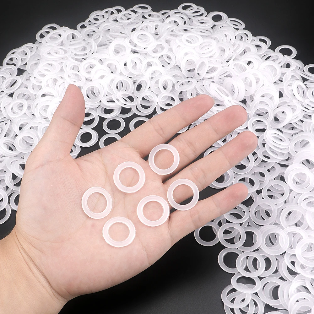 200pcs DIY Weaving Circle Rings Template, White Plastic Hollow Round Pattern Mold, Knitting Accessories, Crochet Crafting Tool