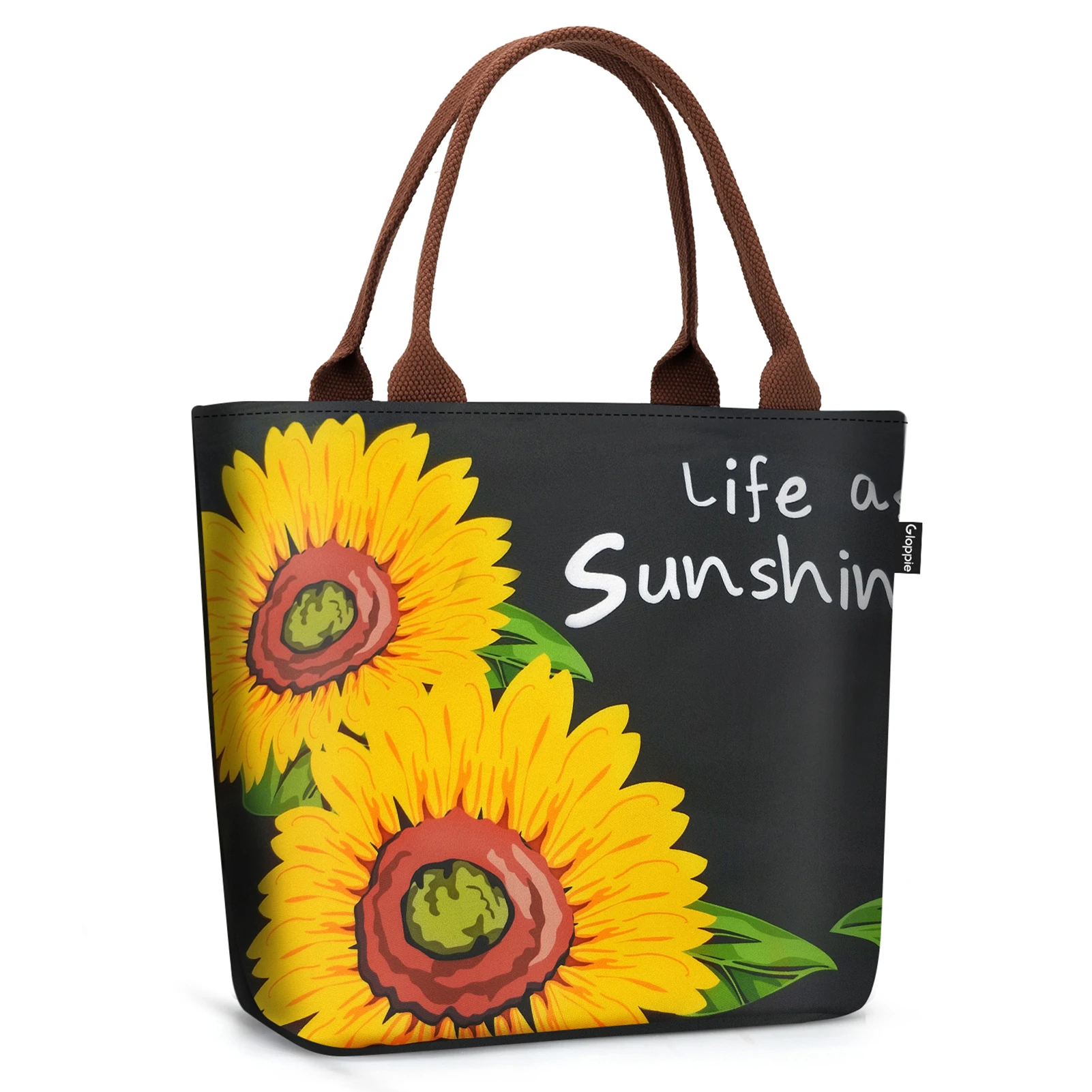 Aosbos Loncheras Para Mujer Sunflower Lunch Boxes for Children Cooler Bag Portable Fridge Thermal Bag School Child Lunch Box