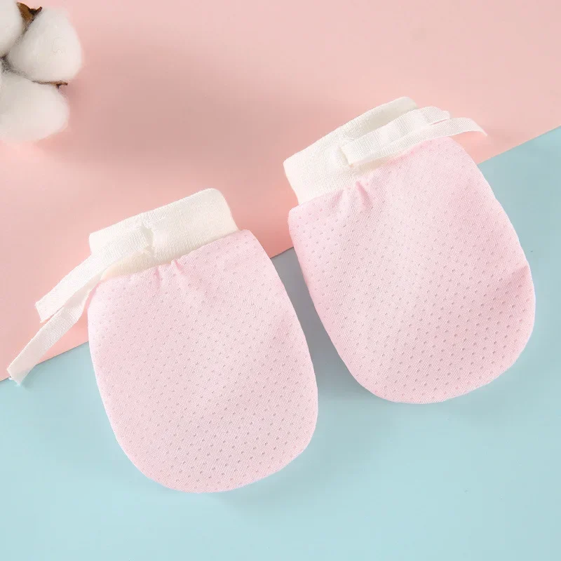 قفازات للأطفال الرضع مضادة للخدش، قفازات قطنية لحماية الوجه، قفازات لحديثي الولادة، إكسسوارات الأطفال حديثي الولادة #6