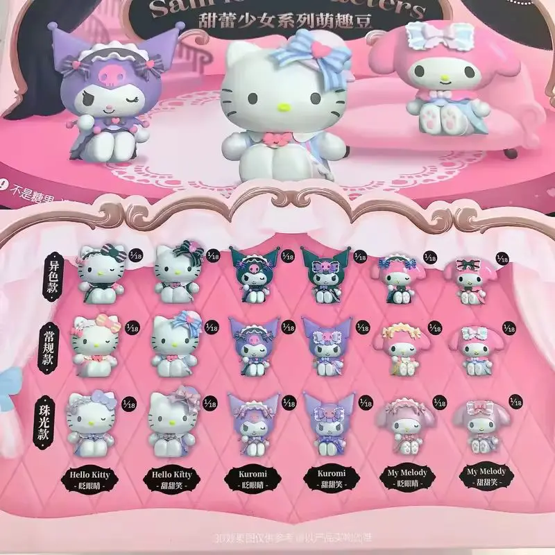 

2025 New Sanrio Hellokitty Cute Blind Box Office Desktop Ornament Trendy Play Peripheral Handmade Collection Gift Girl Gift