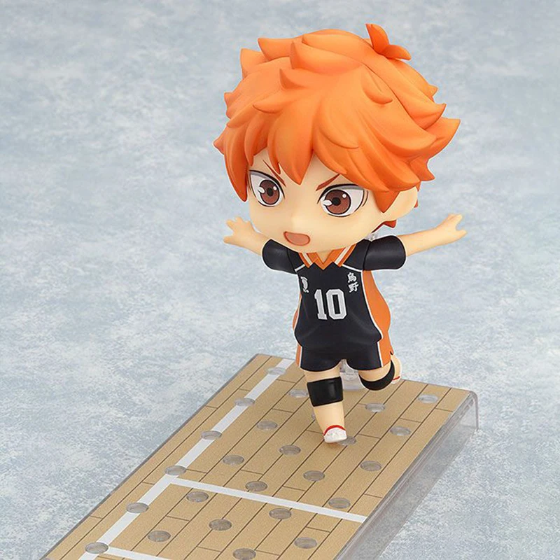 GOOD SMILE บริษัท NENDOROID Haikyuu Shoyo Hinata ในสต็อกของเล่นโรงรถชุดตกแต่ง Collection Series Original