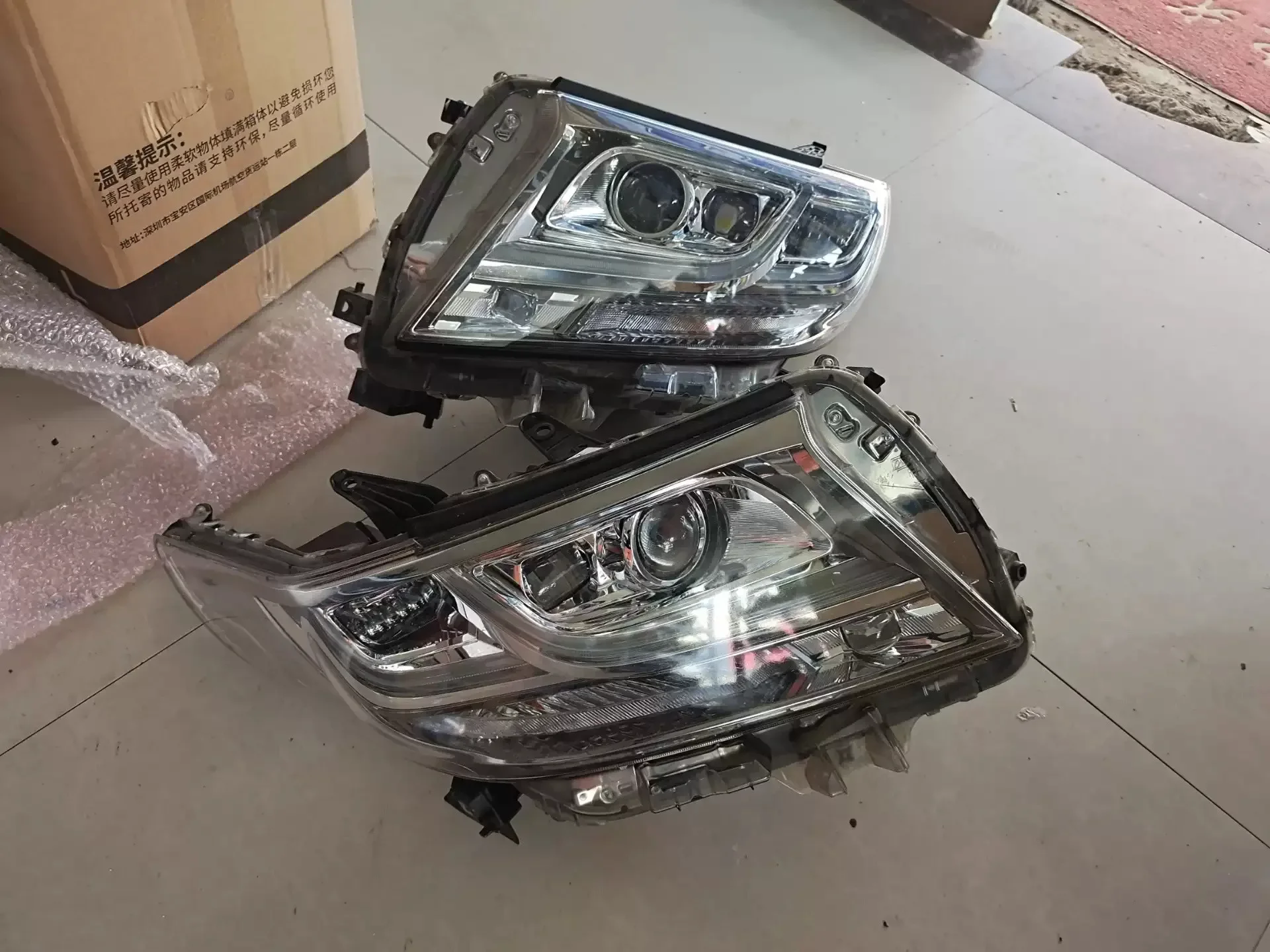 

Car Front Led Headlight Daytime Running DRL Head lamp Low High Beam for Toyota alphard 15